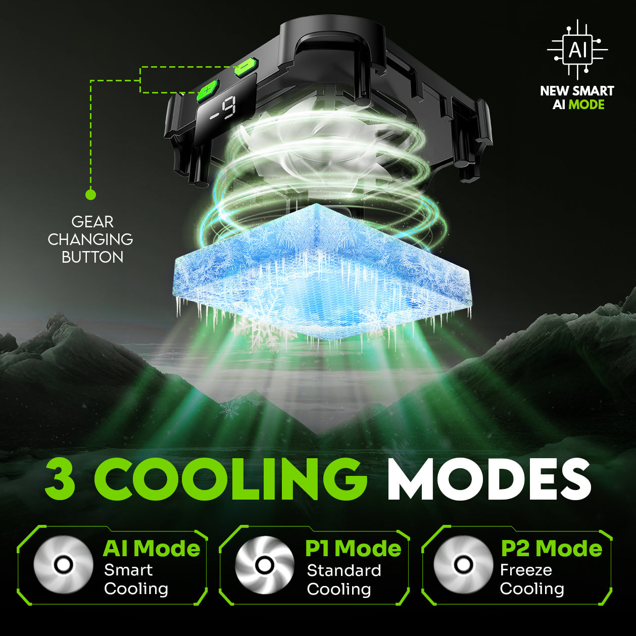 SpinBot IceDot Core X1 Wireless Mobile Cooler | Portable Cooling with Detachable Battery | Smart AI,P1,P2 Mode for Temperature Control | 10W Freeze Cooling (Android & iOS Devices)