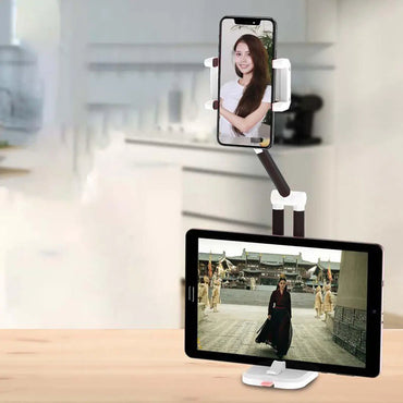Mobile Holder Stand for Desk Car Adjustable Selfie Stick Tripod with Suction Cup