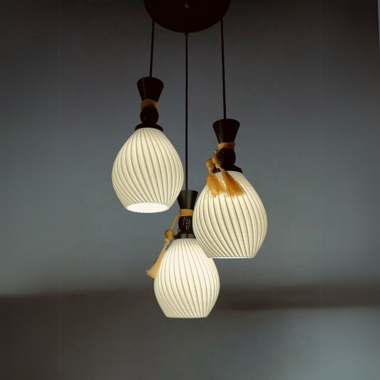 Oval Set of 3 Hanging Lights | Perfect for Dining Room