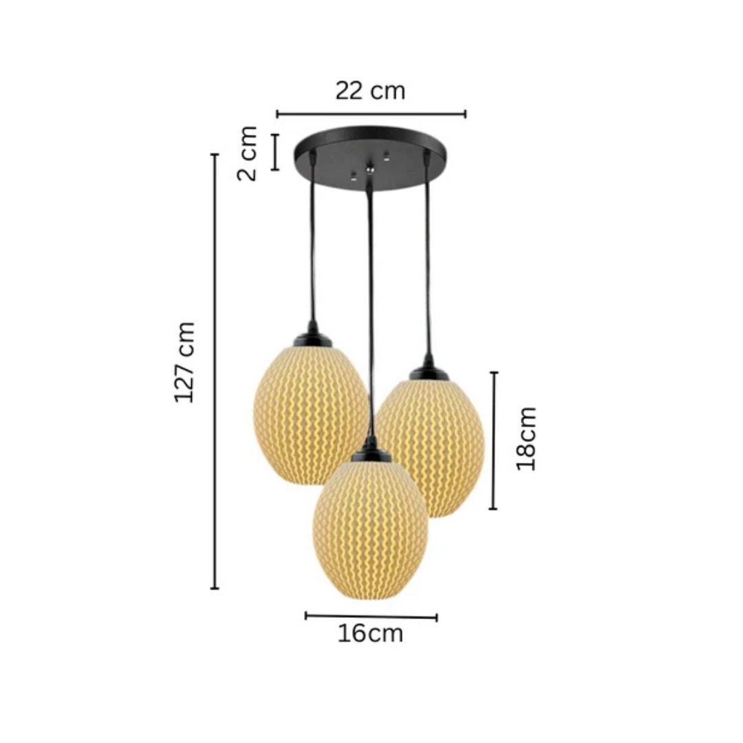 Ripple Glow 3 Hanging Lights | Contemporary Lighting