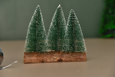 Set of 3 trees Table top Christmas decor