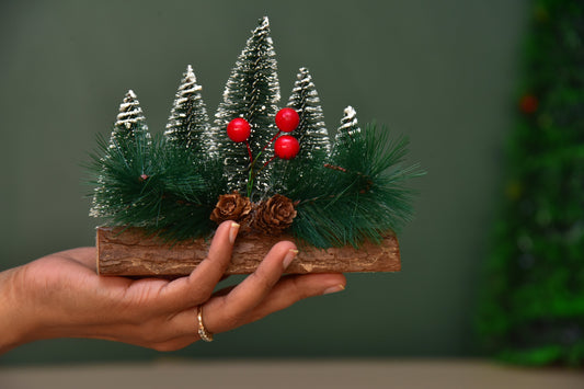 Set of 5 trees Table top Christmas decor