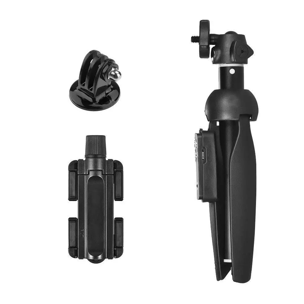 Sturdy Selfie Stick Tripod Monopod Extendable Stand with Wireless Remote Clicker for Smartphones Action Cameras