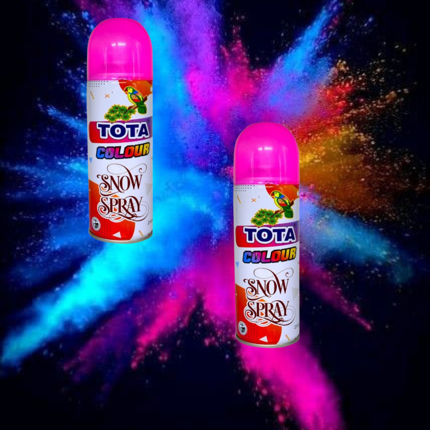 Webelkart Holi Snow Spary for Festival/Birthday Party Celebration |Tota Natural and Herbal Color Spray/Holi Snow Spary Pichkari/Snow Spray for Holi Celebration (Set of 2) Mix Color