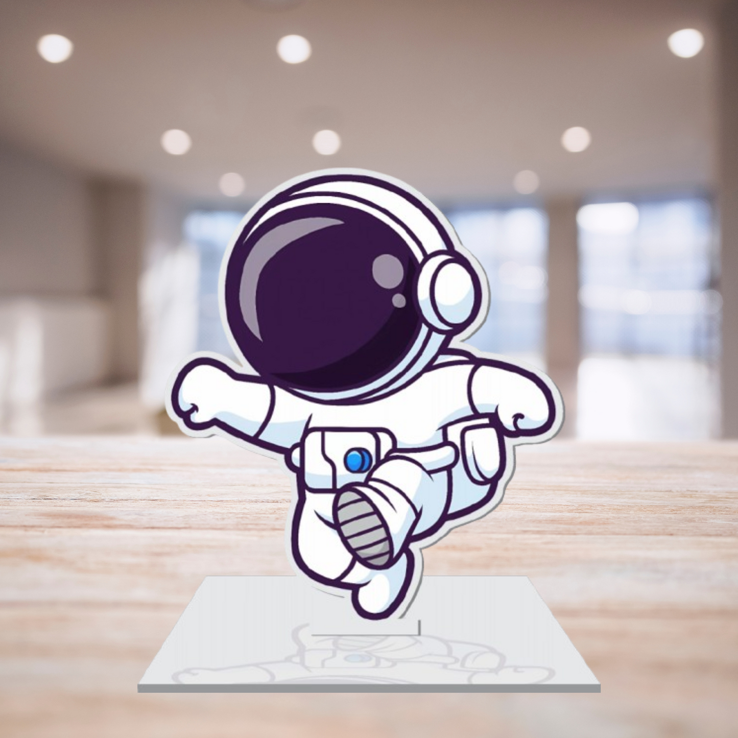 Webelkart Acrylic Astronaut Figurine Showpiece for Table Decoration | Home Decor Item | Idols for Office Desk Table Showpiece Gift Items for Home (6" Inches)