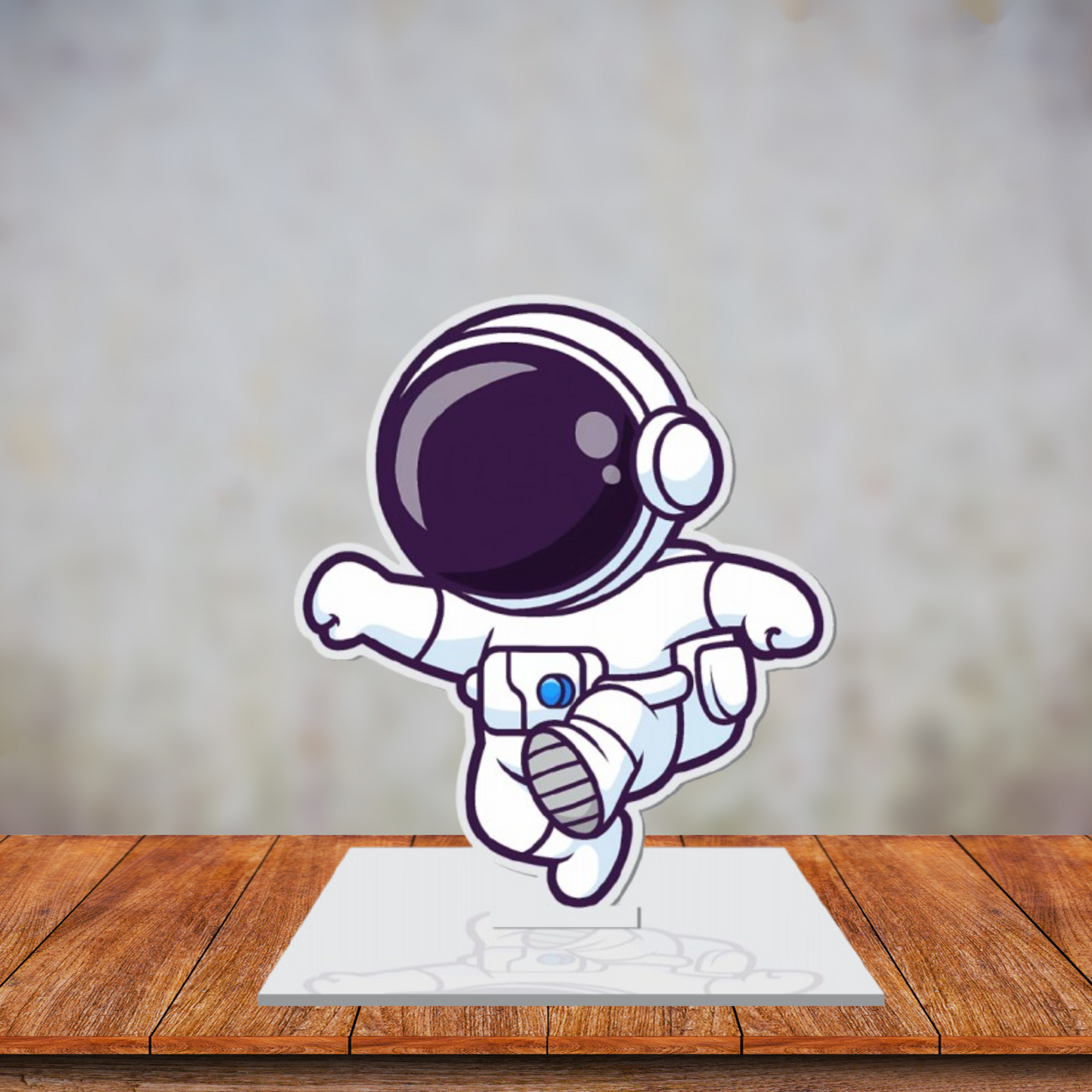 Webelkart Acrylic Astronaut Figurine Showpiece for Table Decoration | Home Decor Item | Idols for Office Desk Table Showpiece Gift Items for Home (6" Inches)