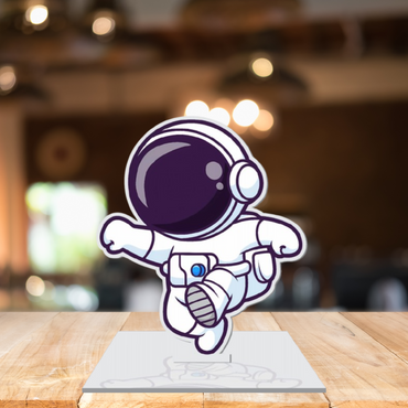 Webelkart Acrylic Astronaut Figurine Showpiece for Table Decoration | Home Decor Item | Idols for Office Desk Table Showpiece Gift Items for Home (6" Inches)