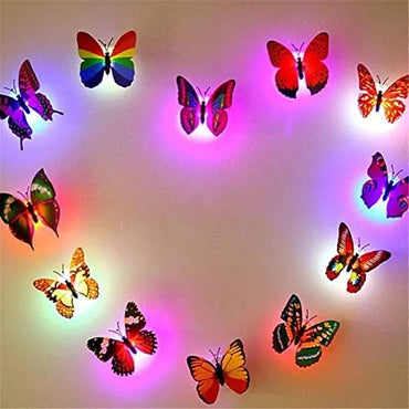 LED Color Changing Beautiful Butterfly (Set Of 10)