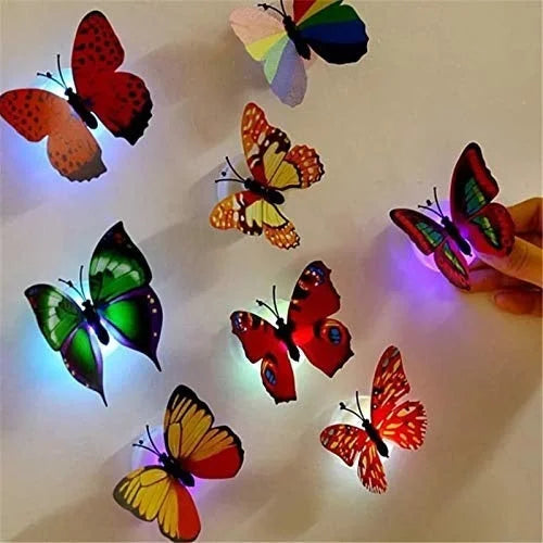 LED Color Changing Beautiful Butterfly (Set Of 10)