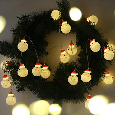 Snowmen Christmas String decorative light - 10 hangings