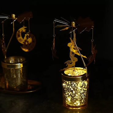 Rotating Candle Holder Tea Light Stand