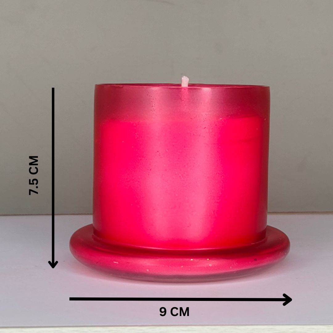 Bell Jar Candle Red