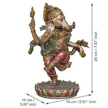 Antique Bronze Finish Lord Ganesha Statue - Handmade Spiritual Home Decor