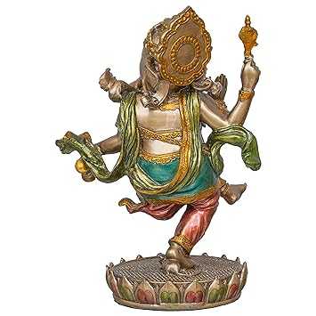 Antique Bronze Finish Lord Ganesha Statue - Handmade Spiritual Home Decor