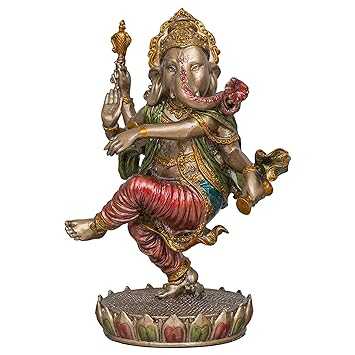 Antique Bronze Finish Lord Ganesha Statue - Handmade Spiritual Home Decor