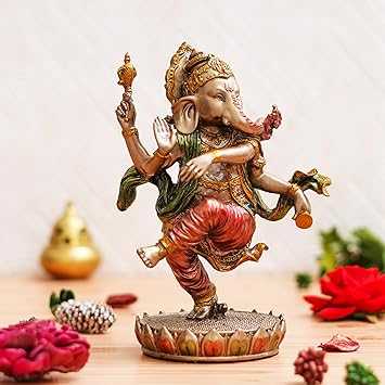 Antique Bronze Finish Lord Ganesha Statue - Handmade Spiritual Home Decor