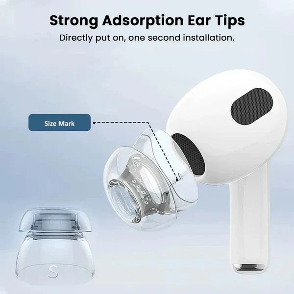 AUDIOCULAR DuoFit Double Flange Silicone Eartips for Airpods 3 & 4