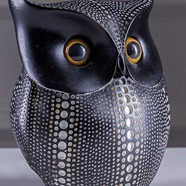 Owl Spot Showpiece - Black