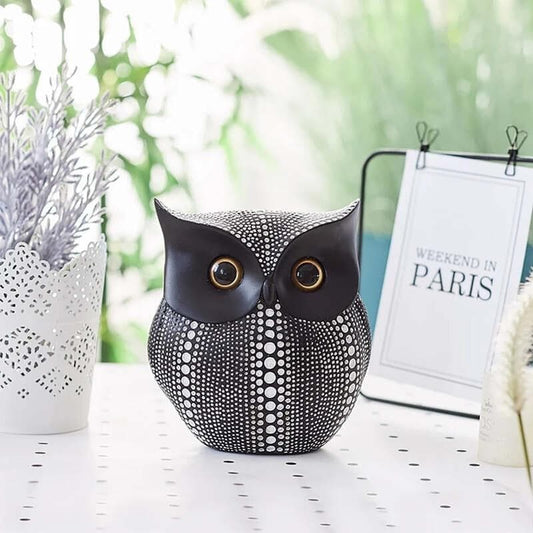 Owl Spot Showpiece - Black