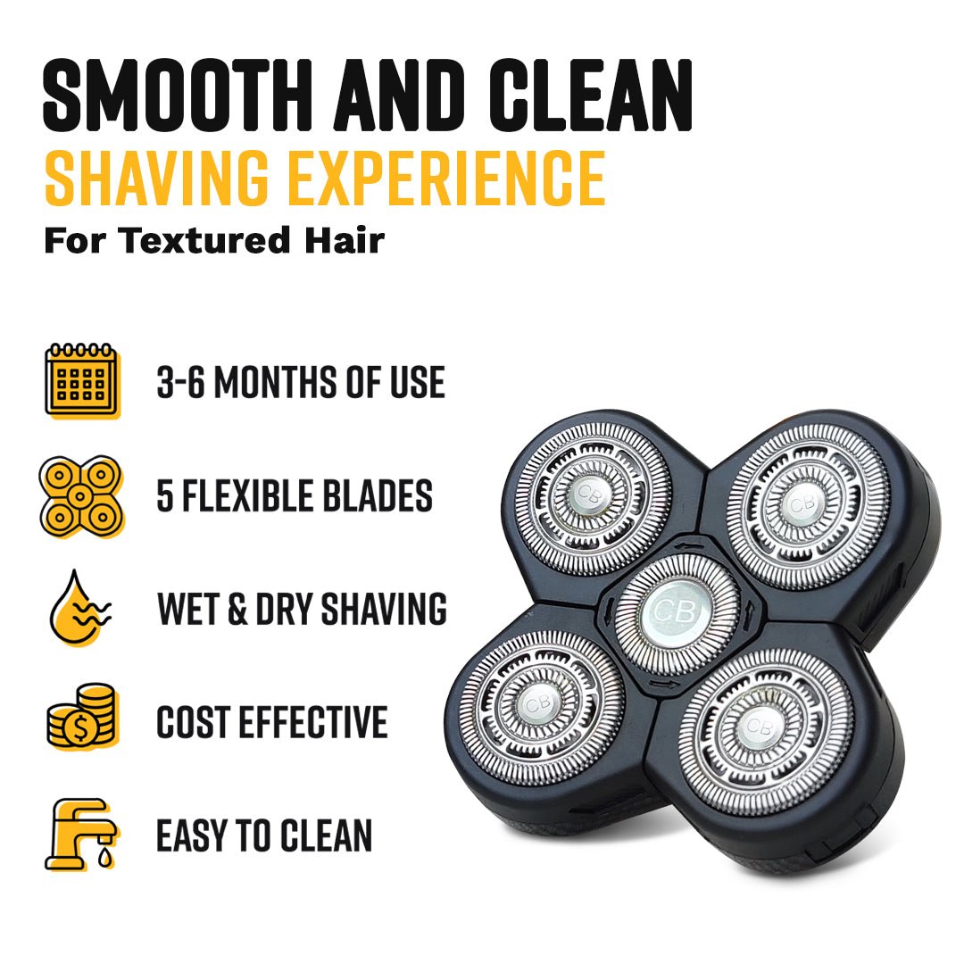 Bald Buddy Textured-Hair Shaving Head – For Coarse and Curly Hair (1 Unit)