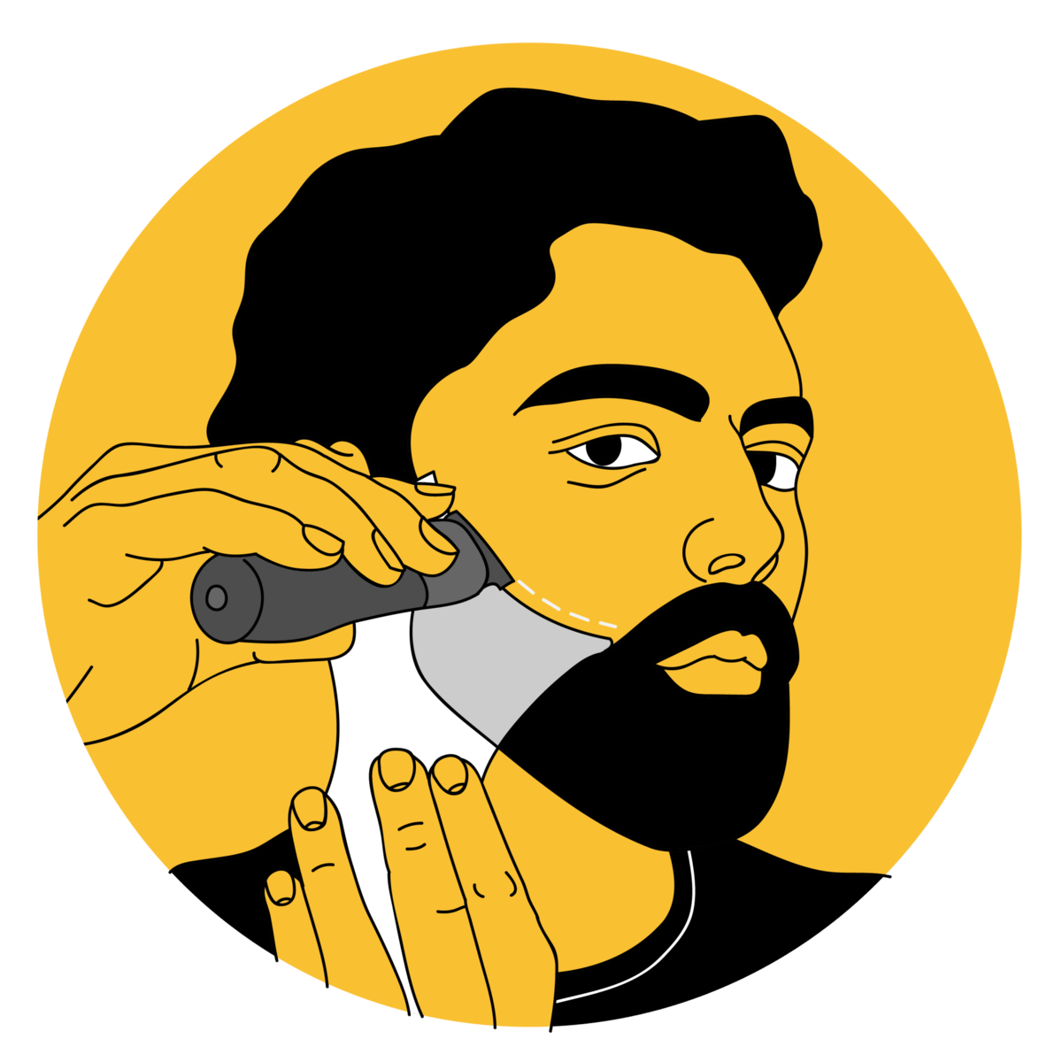 Beard Shaping Tool and Hair Trimmer Guide - Plus Version