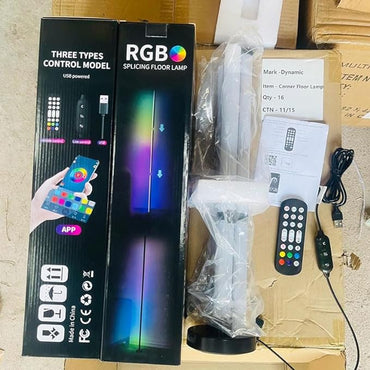 VibeCorner: Smart RGBW Corner Floor Lamp with App & Remote Control, Music Sync, Timer & 16M DIY Colors