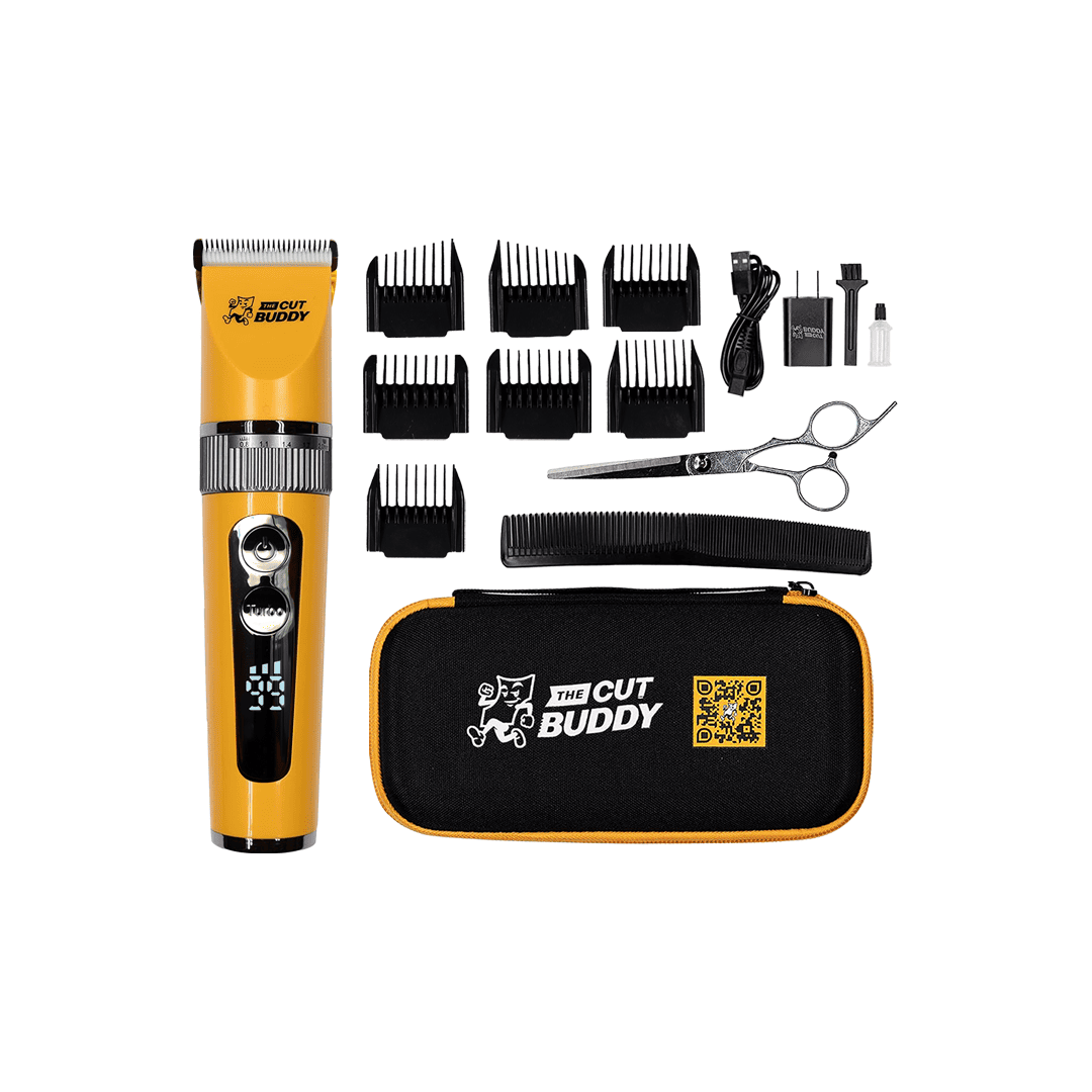 Cordless Hair and Beard Clipper with Scissors + Case