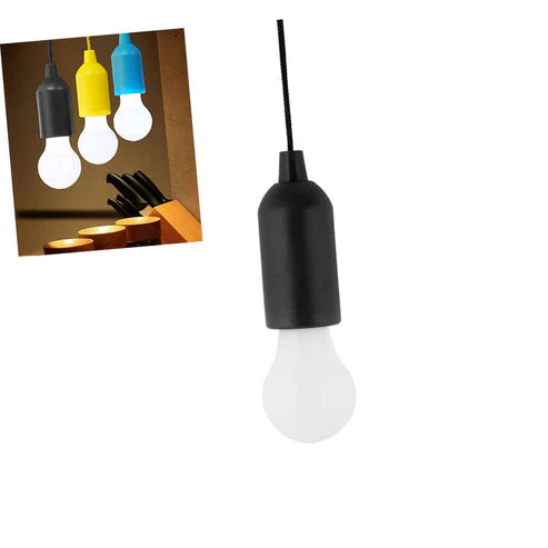 LED Pull Cord Pendant Light with Drawstring