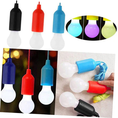 LED Pull Cord Pendant Light with Drawstring
