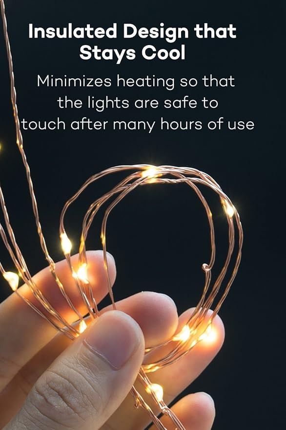 Waterproof Fairy String USB Powered Copper Wire Light for Diwali Home, Christmas Tree Decoration