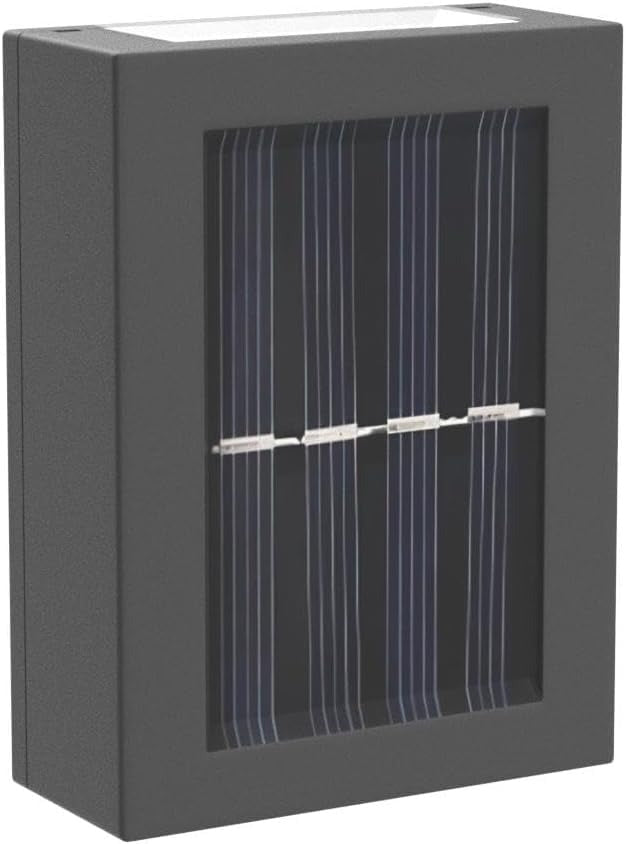 2 LED Up-Down Solar LED Light - Dual-Direction Solar Wall Fixture for Outdoor Use