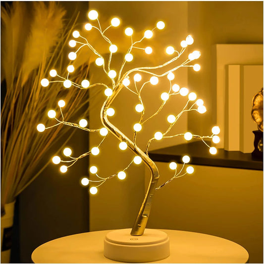 Tree Light with Touch Switch - Battery/USB Operated Decorative Lamp