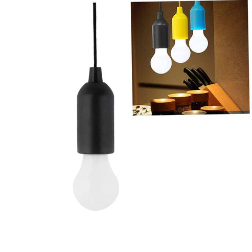 LED Pull Cord Pendant Light with Drawstring