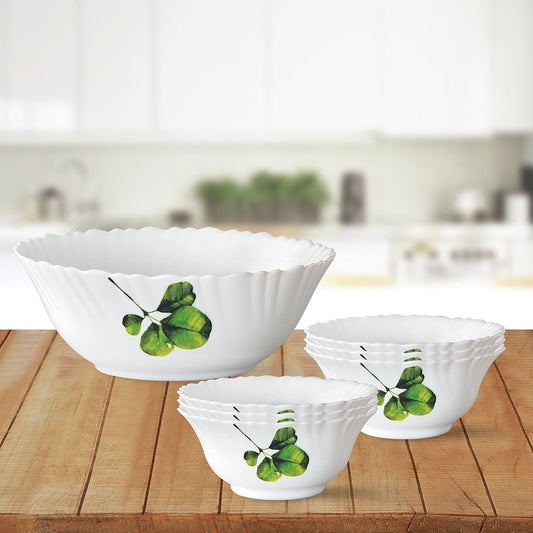 Larah by Borosil Oval Pudding Set, 7 pc (Large)