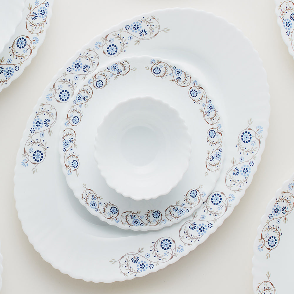 Larah by Borosil Mist Dinner Set, 19 pc