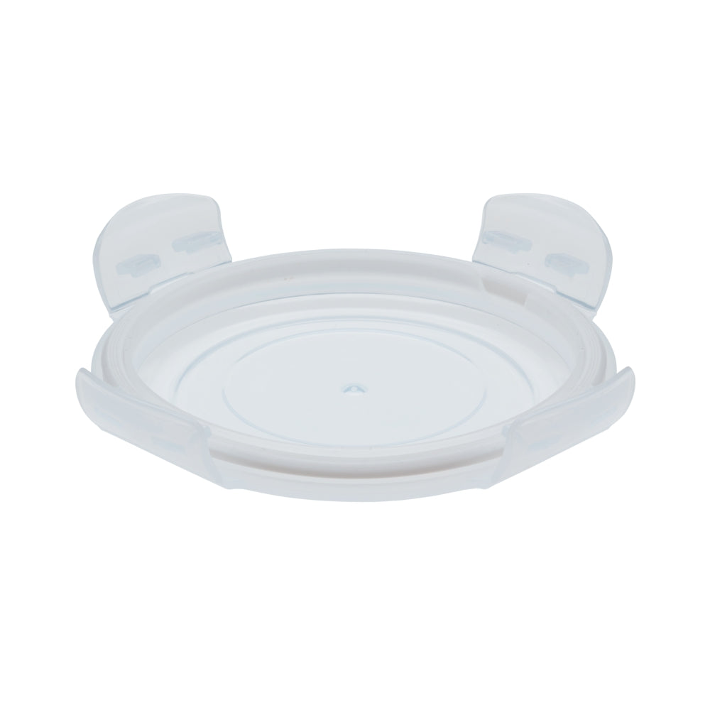 Borosil Round 400 ml Lid w Gasket, Set of 2