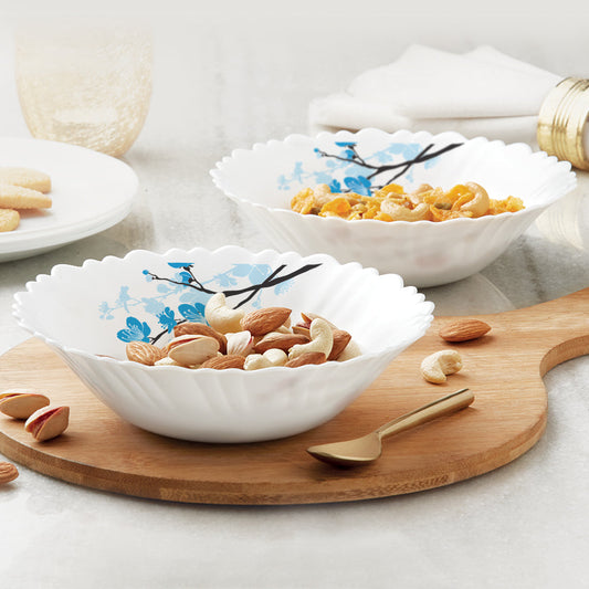 Larah by Borosil Mimosa Multipurpose Bowl, 2 pc Set