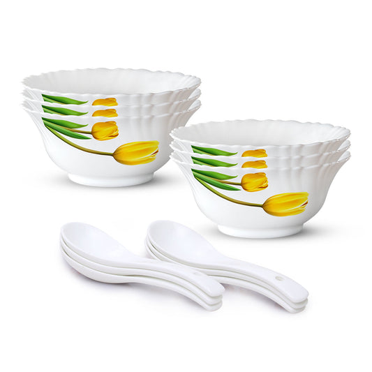 Larah by Borosil Lyana Soup Bowl w Spoon