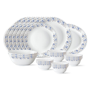 Larah by Borosil Mist Dinner Set, 27 pc