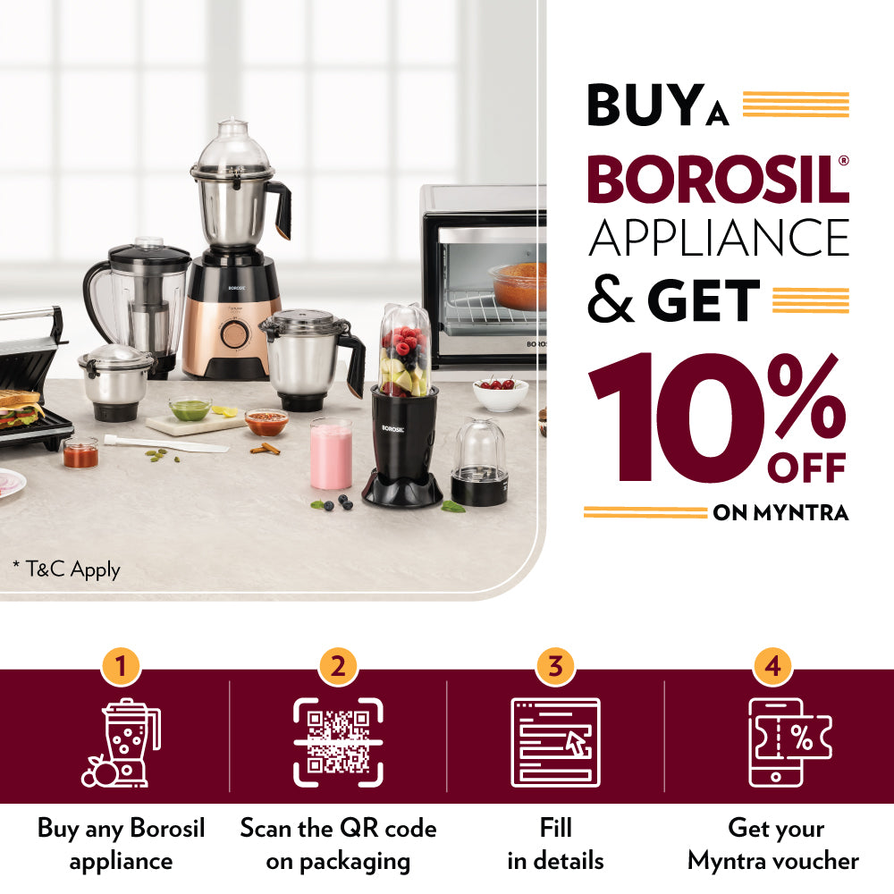 Borosil Prime Grill Sandwich Maker