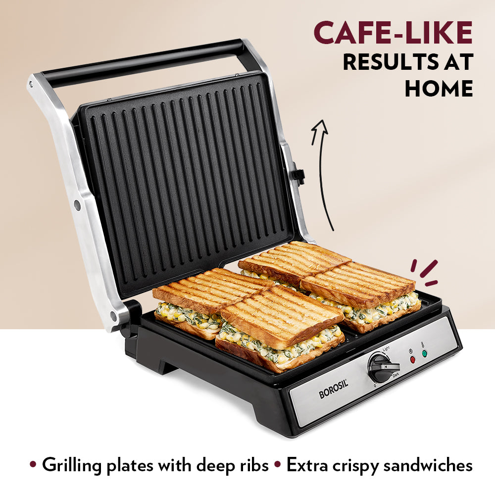 Borosil SuperJumbo 180 Grill Sandwich Maker