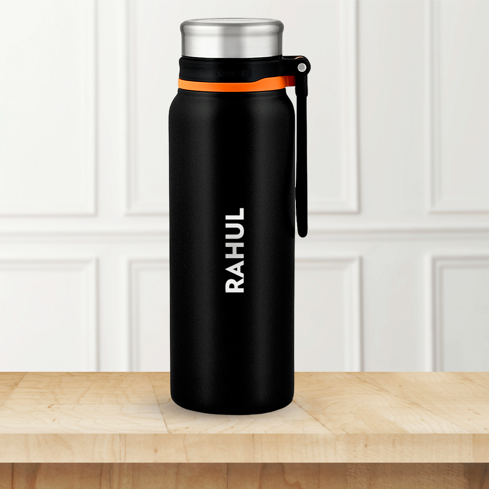 Aquafit Bottle, Black, 830ml, Personalise
