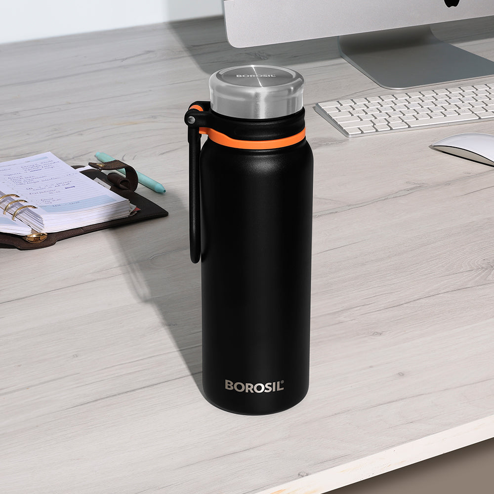 Aquafit Bottle, Black, 830ml, Personalise