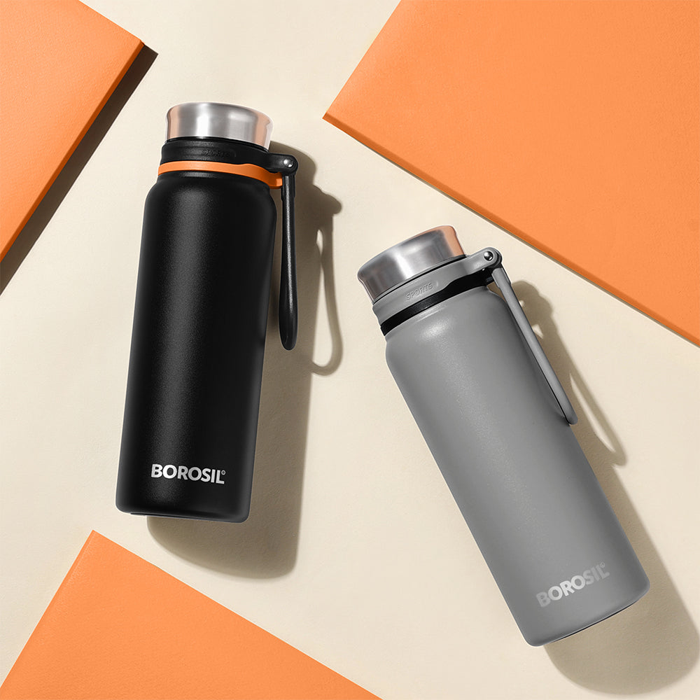 Aquafit Bottle, Black, 830ml, Personalise