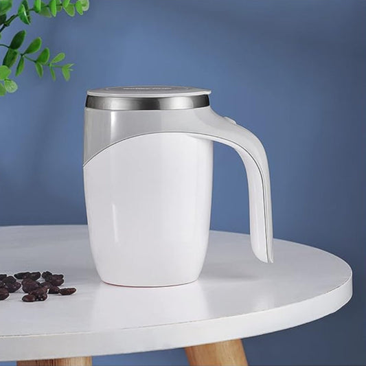 MagStir: Self-Stirring Magnetic Coffee Mug with Lid for Coffee, Milk, Protein Shakes & Hot/Cold Beverages