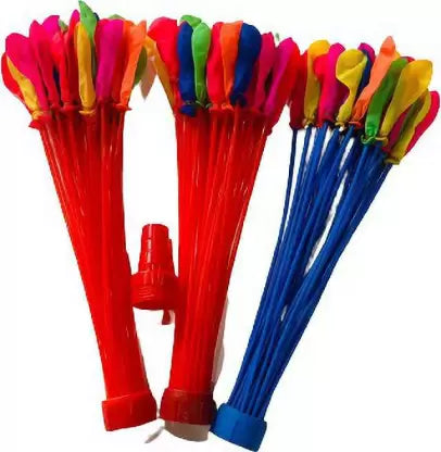 Webelkart Premium Holi Water Balloon Pack of 10-111 PES Magic Balloon Fasting Filling Balloons for Holi Festive (Multicolor)