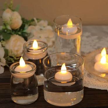 Floating LED Candles – Waterproof Flameless Lights for Decoration (Set of 12)
