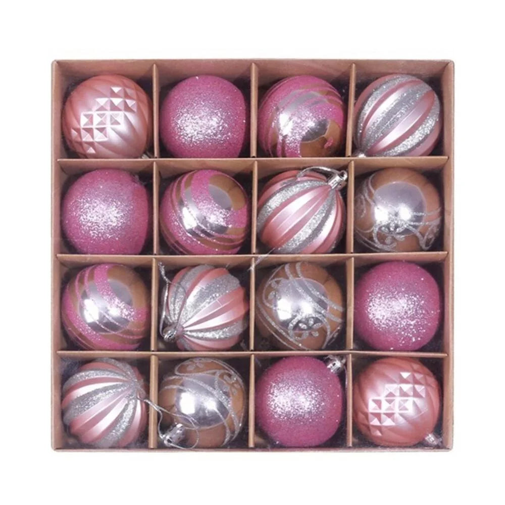 Christmas Tree Decorative Balls Pendant (PINK)