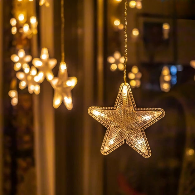 40 Starlight Glow Curtain – Warm White LED Hanging Lights