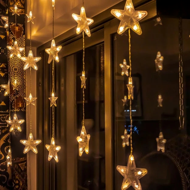40 Starlight Glow Curtain – Warm White LED Hanging Lights